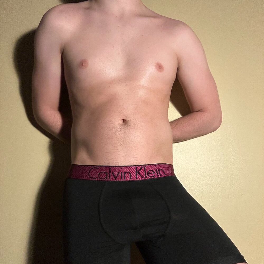 Calvin Klein Men's Customized Micro Boxer Briefs (Pink/Black, Medium) - Picture 2 of 6
